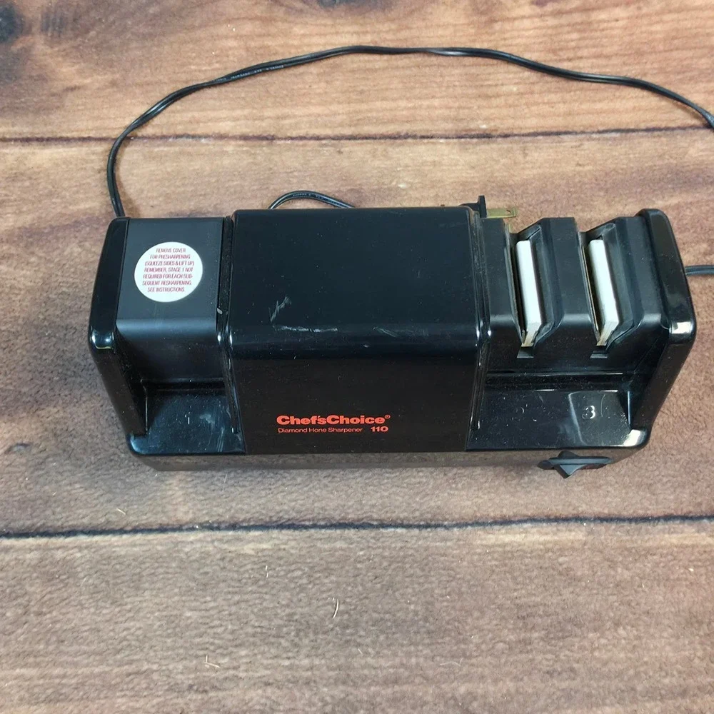 Chef's Choice Knife Sharpener Model 110 Black Excellent 3-Stage Electric Diamond
